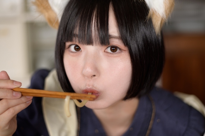 こまめ　フェラ顔画像